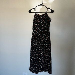 Shein Black Floral Dress